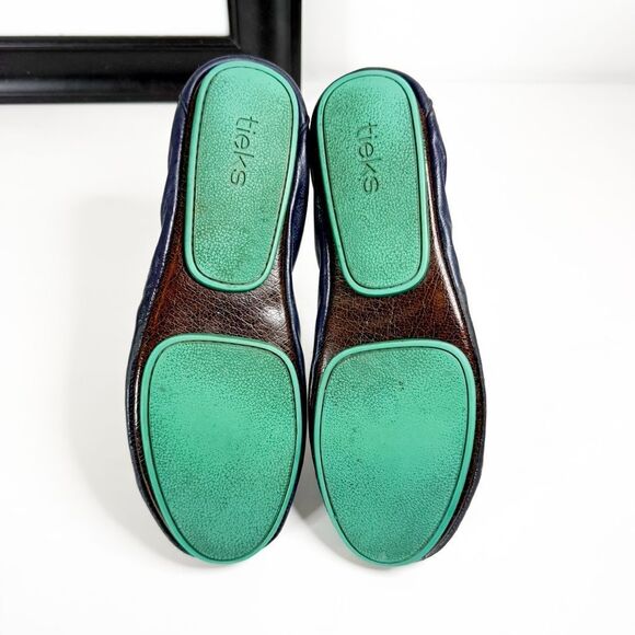 Tieks by Gavrieli Women's Navy Blue Leather Ballet Flats Size 8 - Picture 5 of 7